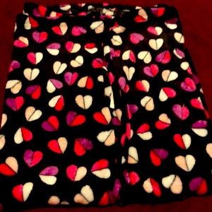 Black night pants with hearts around!